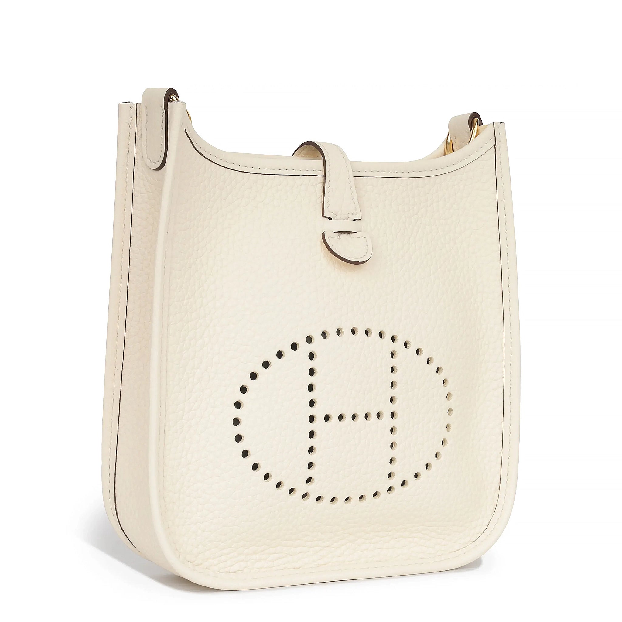 Front side view of Hermes Paris Evelyne 16 Amazone Taurillon Clemence Leather Nata h069426ccde